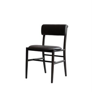 Silla de Comedor 101 Copenhagen Nama Café Negro/Cuero Negro Anilina