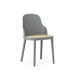 Normann Copenhagen Silla de Comedor Allez con Mimbre Gris