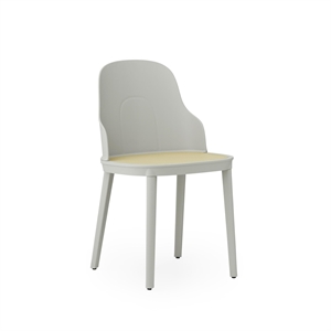 Normann Copenhagen Silla de Comedor Allez de Mimbre Gris Cálido