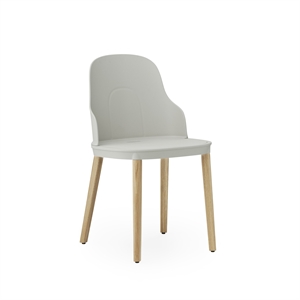 Normann Copenhagen Silla de Comedor Allez Madera de Roble Gris Cálido