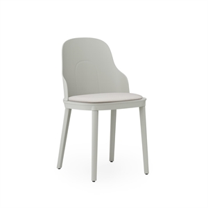 Normann Copenhagen Silla de Comedor Allez Tapizada en Gris Cálido