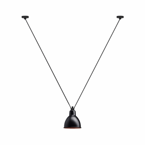 Lampe Gras N323 Lámpara Colgante Redonda Negro mate/Cobre