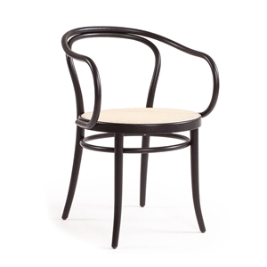 TON No 30 Silla de Comedor Rattan/ Negro