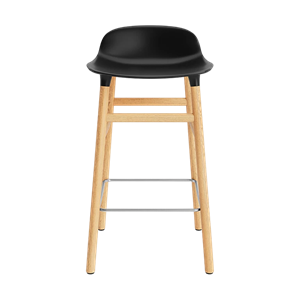 Normann Copenhagen Form Taburete de Bar Al. 65 cm Negro/ Roble