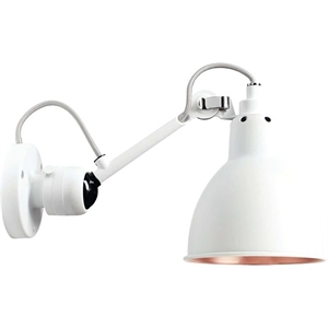 Lampe Gras N304 Lámpara de Pared Blanco & Blanco/ Encendido/Apagado Cobre