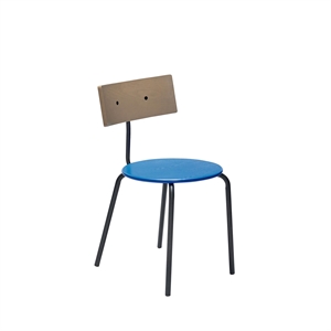 Silla de Comedor Hübsch Koi Azul/ Marrón/ Negro