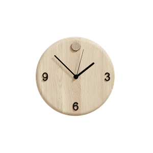 Andersen Mueble Reloj Ø22 cm Madera de Roble