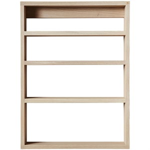 Andersen Furniture Estantería A-Podium 70x10x52 Roble Lacado Blanco