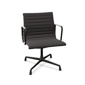 Silla de Oficina Vitra Aluminio EA 107 Hopsak Gris Oscuro/ Negro Intenso