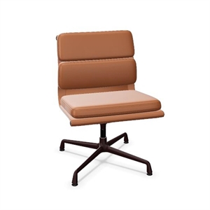 Silla de Oficina Vitra Soft Pad EA 205 Color Coñac/burdeos Oscuro