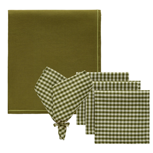 Decotique Oliva & Sienne Set Textil 4 Servilletas + 1 Mantel Oliva