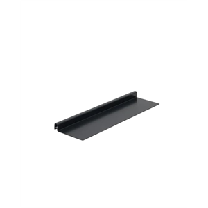 Estante de pedestal con tolva color carbón