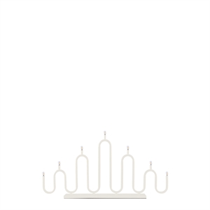 Candelabro/Lámpara Portátil de Adviento Noel 7 de Globen Lighting, Color Blanco Marfil