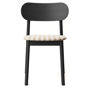 Silla de comedor Decotique Elephant Negro con lazo suave
