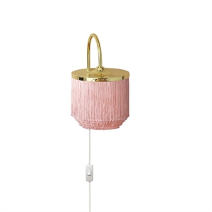 Warm Nordic Fringe Lámpara de Pared Rosa Palo