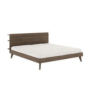 Estructura de Cama Karup Retreat 180x200 Marrón Algarrobo