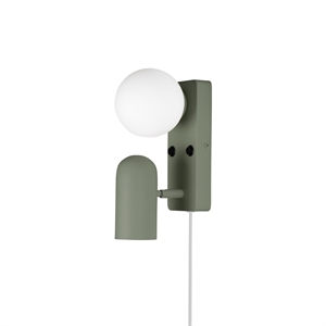 Globen Lighting Doppio Lámpara de Pared Verde