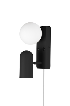 Globen Lighting Doppio Lámpara de Pared Negro