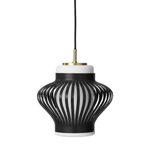 Warm Nordic Opal Lamella Lámpara Colgante Negro Oscuro