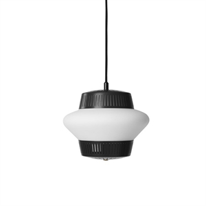 Warm Nordic Opal Arch Lámpara Colgante Negro Oscuro