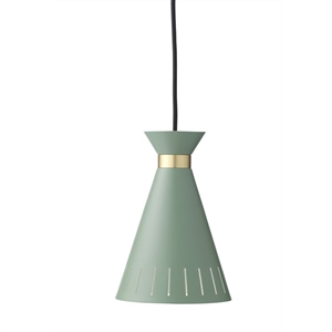 Lámpara Lámpara Colgante Warm Nordic Cone Verde Polvoriento