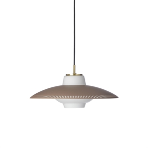 Lámpara Colgante Colgante Nórdica Cálida con Shade de Ópalo Color Marrón Avellana