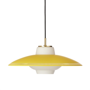 Lámpara Colgante Shade de Ópalo Que Ilumina El Amarillo