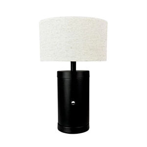 Lámpara de Mesa Dyberg Larsen Mellow LED Negro/ Natural