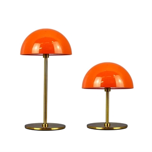 Lámpara de Mesa Mini LED Dyberg Larsen ALONG, 2 Unidades , Naranja/ Latón