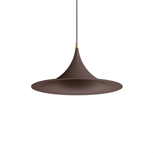 Lámpara colgante Linea Light Morgana Ø47 Marrón oscuro/Oro Pulido