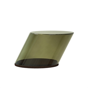 Mesa de Centro Inclinable NORR11 Verde botella/Vidrio