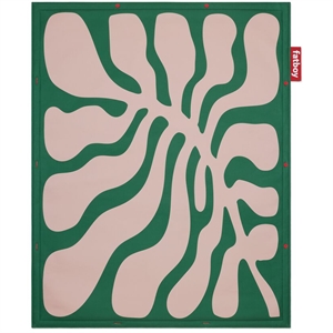 Alfombra Fatboy Flying Carpet de 140x180 Cm, Color Verde/ Naranja.