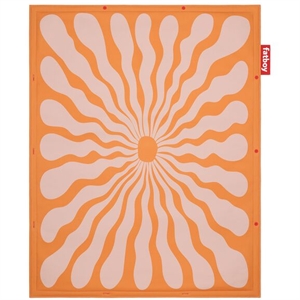 Alfombra Voladora Fatboy de 140x180 cm con Estampado Floral Naranja/ Rosa.