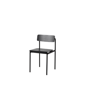 Silla de Comedor Moebe Offset Negro/ Negro