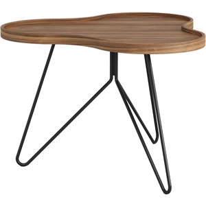 Mesa de centro Swedese Flower Mono 66x45 Negro/ Nuez