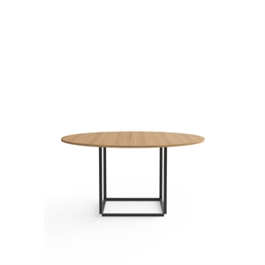 Mesa de Comedor Florence Ø145 Roble con Estructura Negro New Works