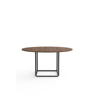 Mesa de Comedor Florence Ø145 Nuez con Estructura Negro New Works