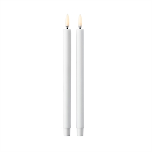 Velas LED STOFF Nagel de Uyuni Lighting, 2 Unidades, Blanco