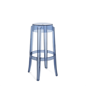 Kartell Charles Ghost Taburete de Bar Alt. 75 Azul