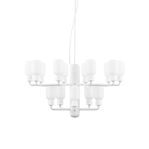 Normann Copenhagen Amp Lámpara de Araña Blanco/Blanco Pequeña
