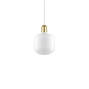 Normann Copenhagen Amp Lámpara Colgante Pantalla de Repuesto Blanco/Latón Pequeña