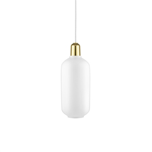 Normann Copenhagen Amp Lámpara Colgante Pantalla de Repuesto Blanco/Latón Grande