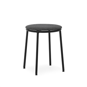 Normann Copenhagen Taburete Circa Tapizado Negro/MLF16 Negro