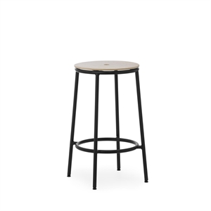 Normann Copenhagen Taburete de Bar Circa Alt. 65 Negro/ Roble