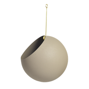 AYTM GLOBE Macetero Colgante 28 cm Taupe