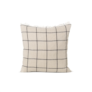 Ferm Living Cojín Calm 48x48 Camel/ Negro