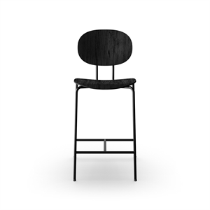 Sibast Furniture Piet Hein Taburete de Bar Negro en Roble Negro