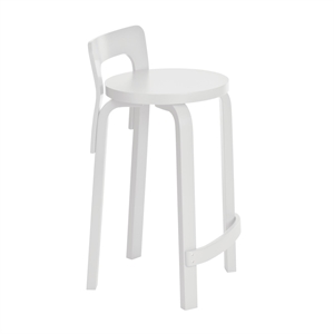 artek K65 Taburete de Bar Blanco