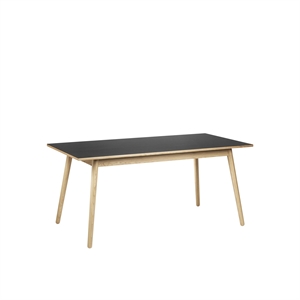 FDB Møbler C35B Mesa de Comedor 160 cm Roble Lacado Negro