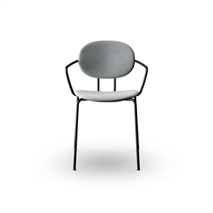 Sibast Furniture Piet Hein Silla de Comedor Negro con Reposabrazos Remix 123